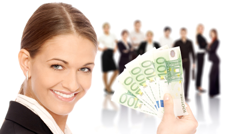 Dame met € 500,-